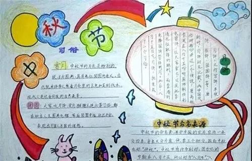 关于中秋节小学生手抄报一等奖2020 关于中秋节小学生手抄报