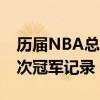 历届NBA总冠军排行榜  nba历届总冠军个人排行榜