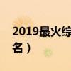 2019最火综艺排行榜  2019最火综艺排行榜前十名