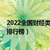 2022全国财经类高校最新排名  我国财经类高校最新排名